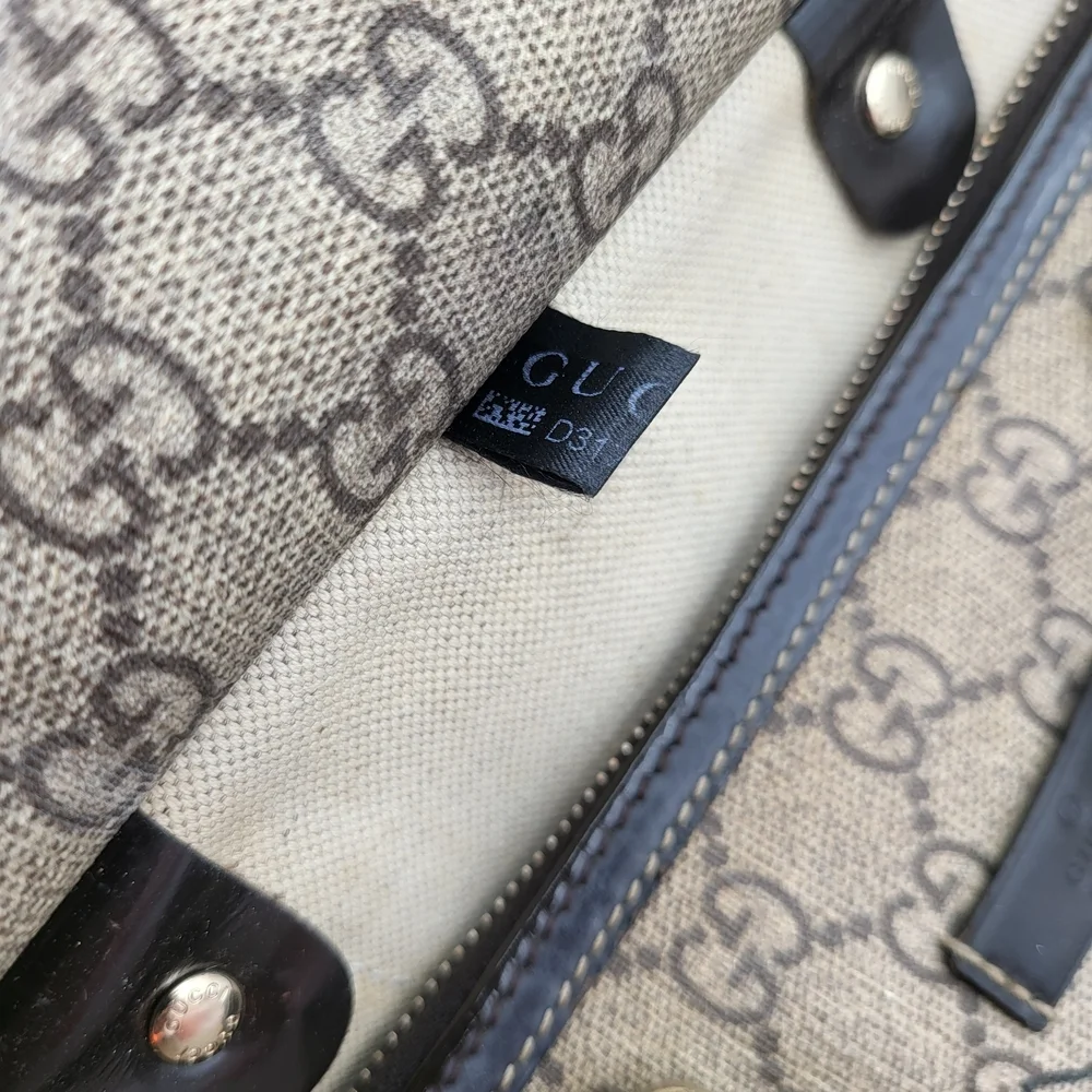 Gucci Coated Canvas Boston 30 Tattoo Rose Heart Bag Limited Edition..Authentic.. - Picture 10 of 15